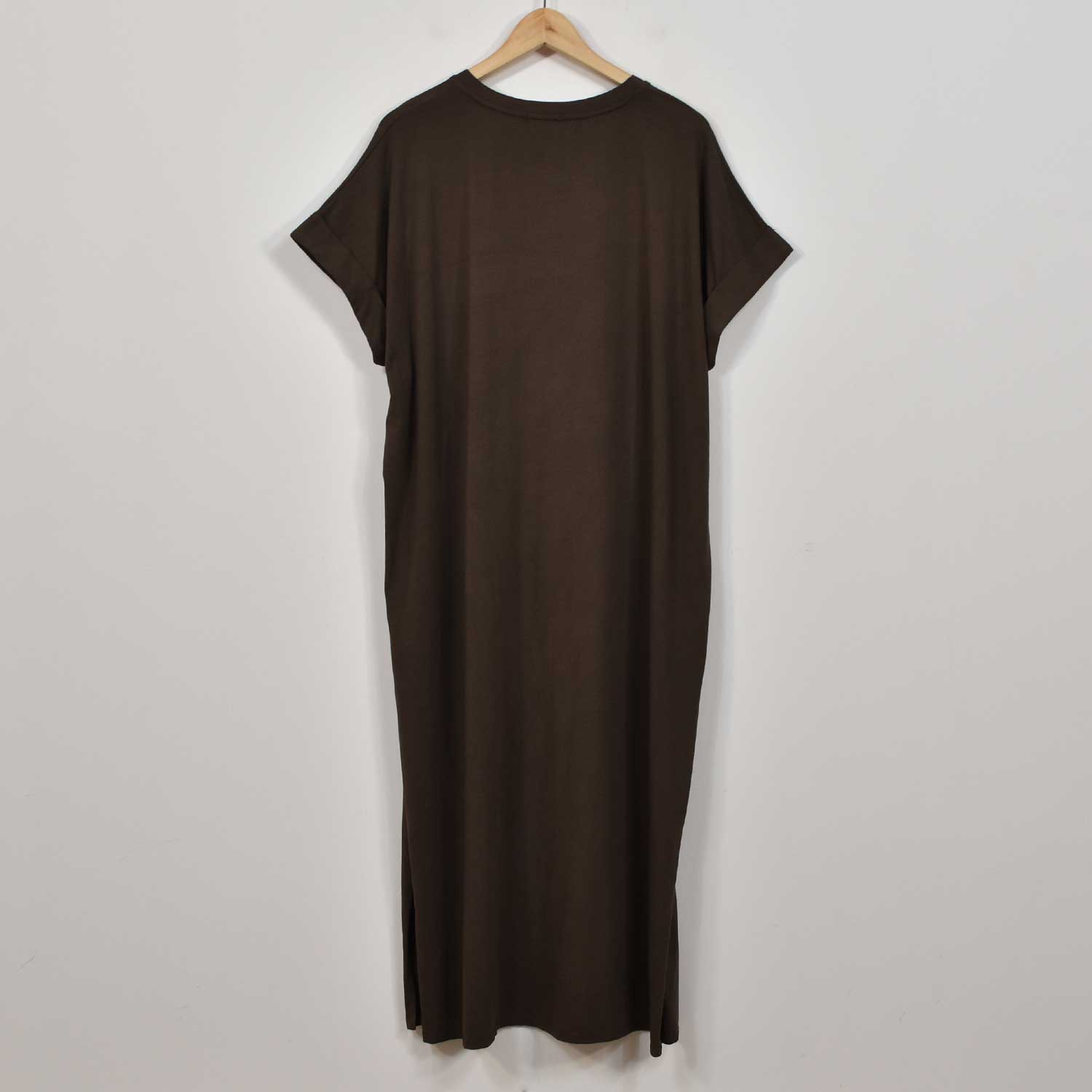 Vestido camiseta marrón