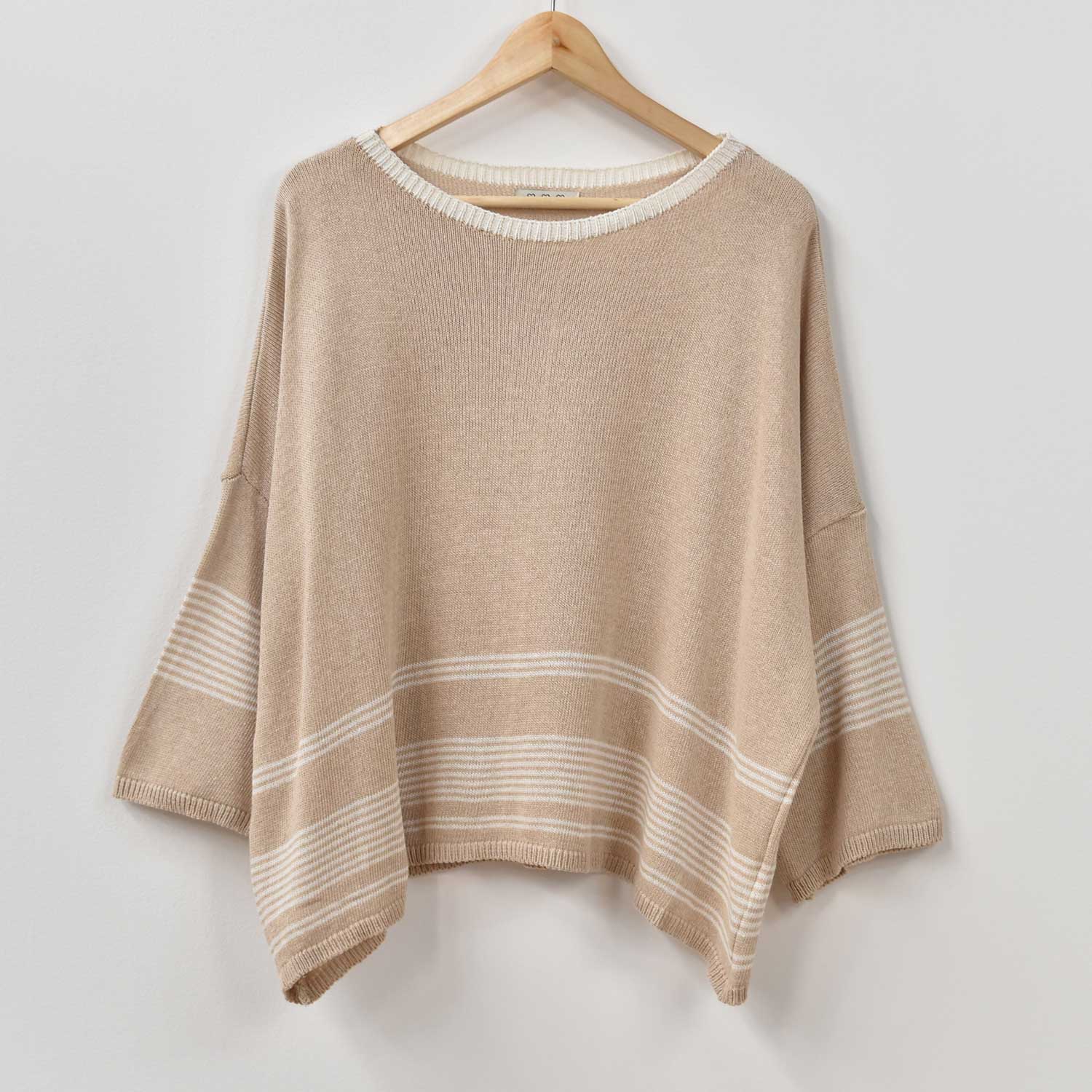 Jersey rayas beige