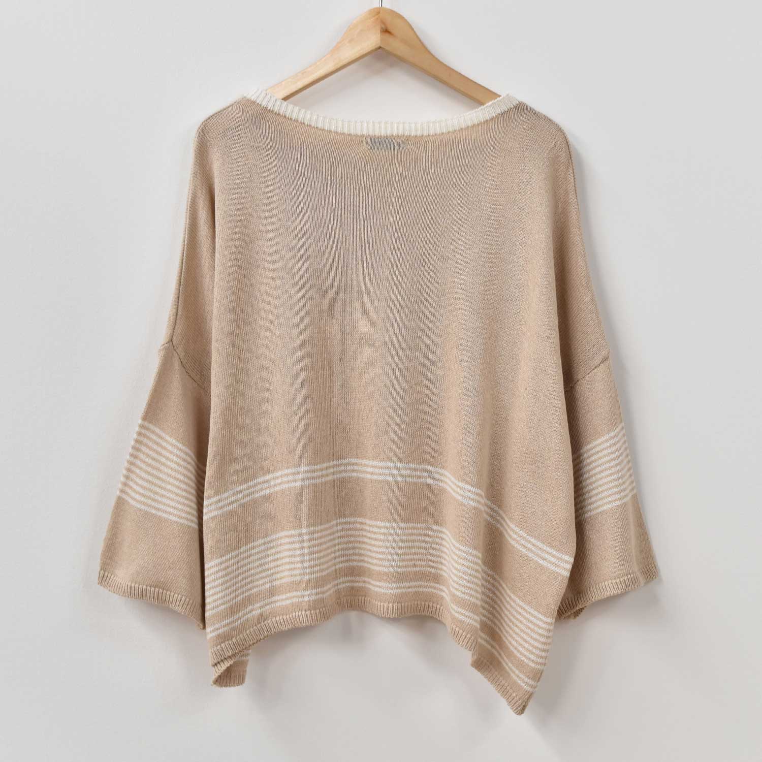 Jersey rayas beige
