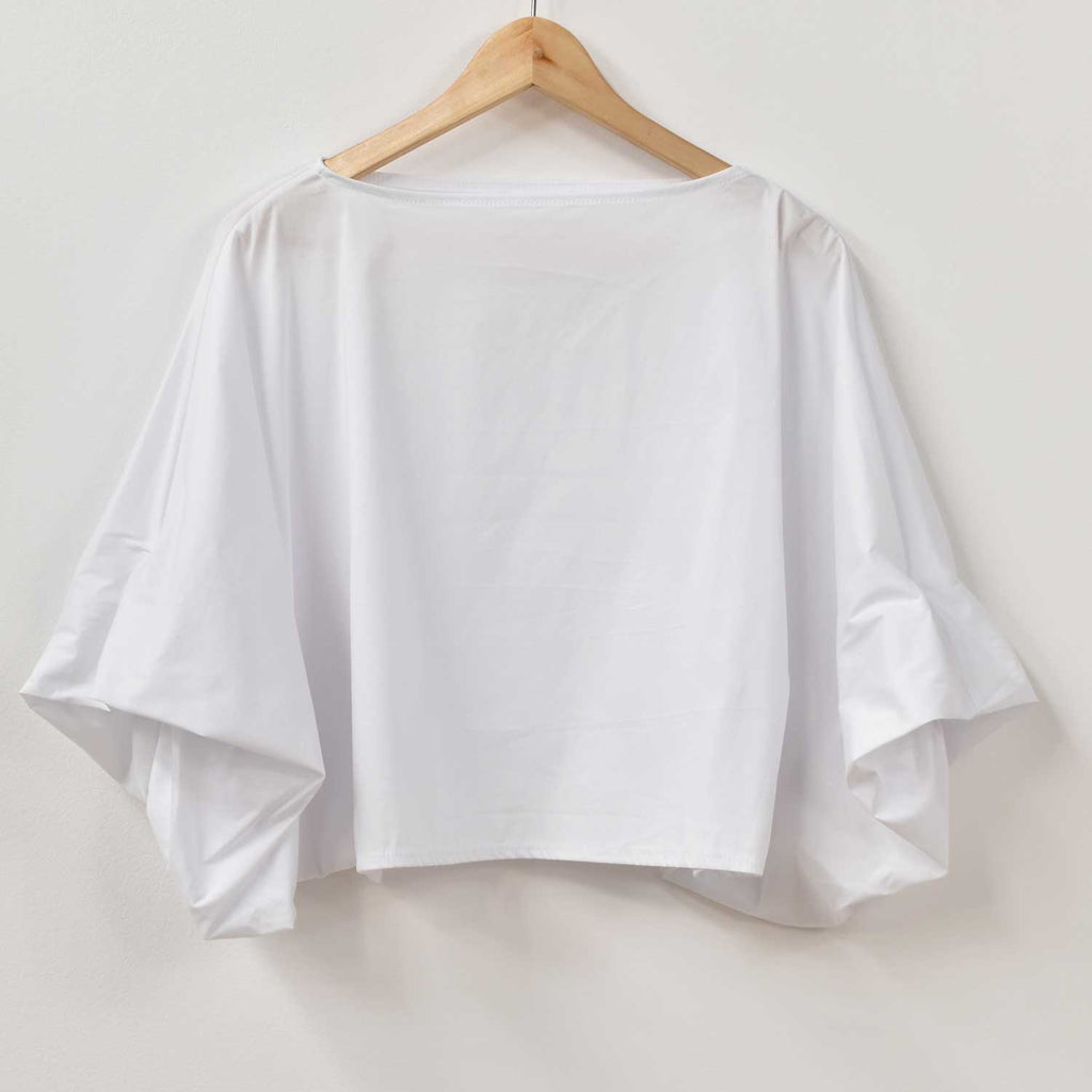 Blusa abullonada blanca