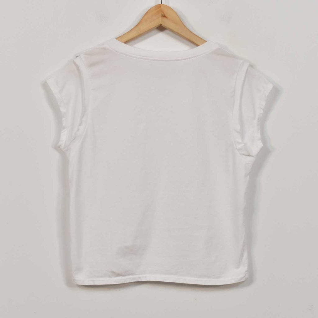 Camiseta tachas blanca