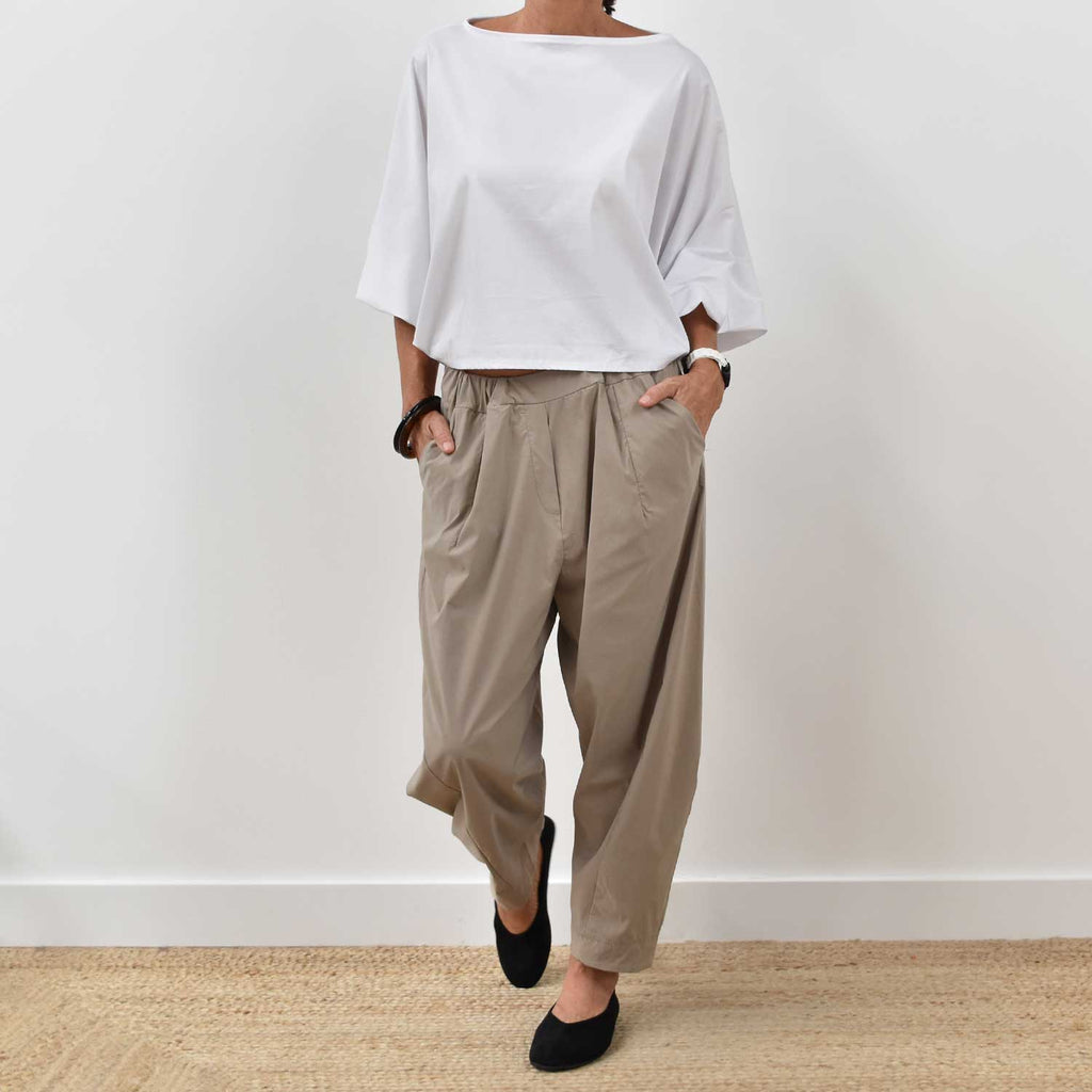 Blusa abullonada blanca