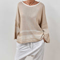 Jersey rayas beige