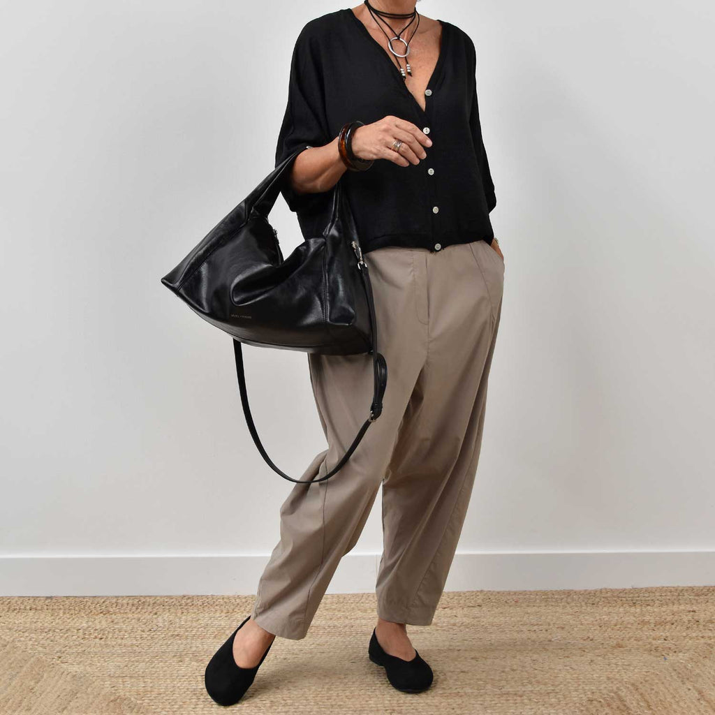 Chaqueta textura negra