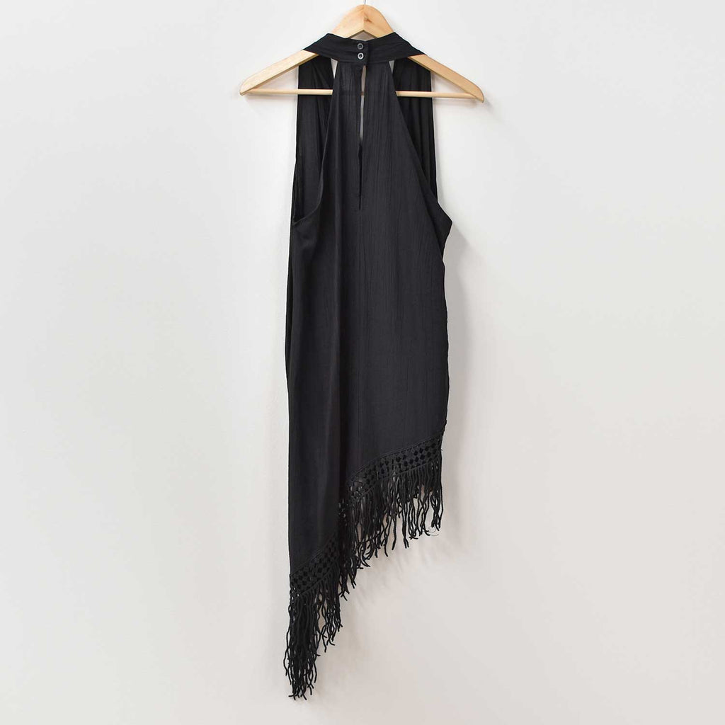 Total look fleco negro
