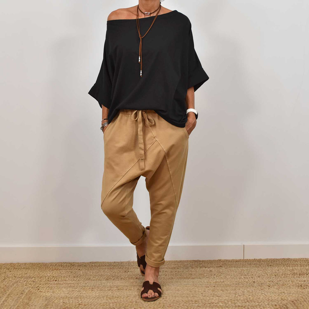 Camiseta barco oversize negra