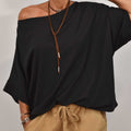 Camiseta barco oversize negra