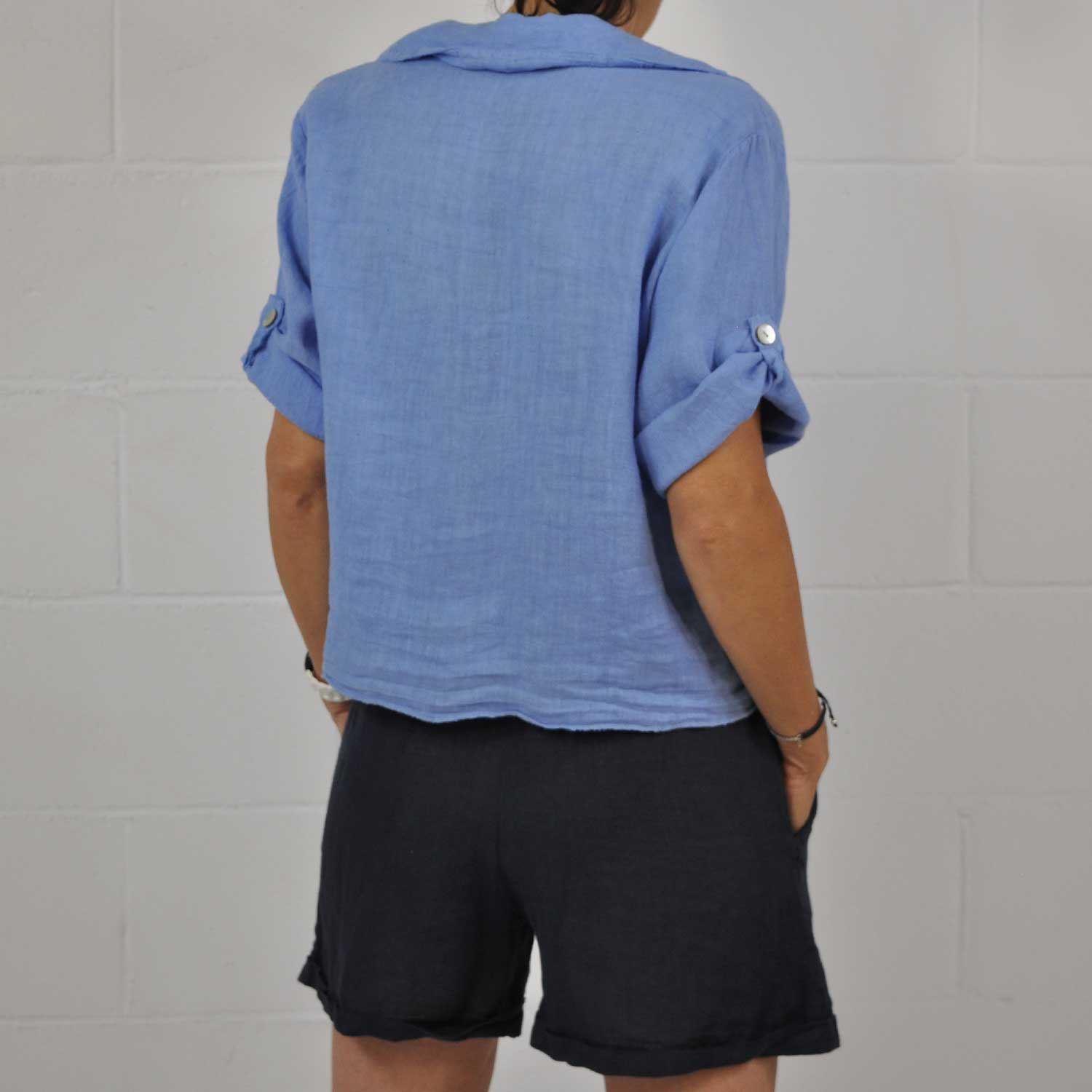 Short lino corto marino