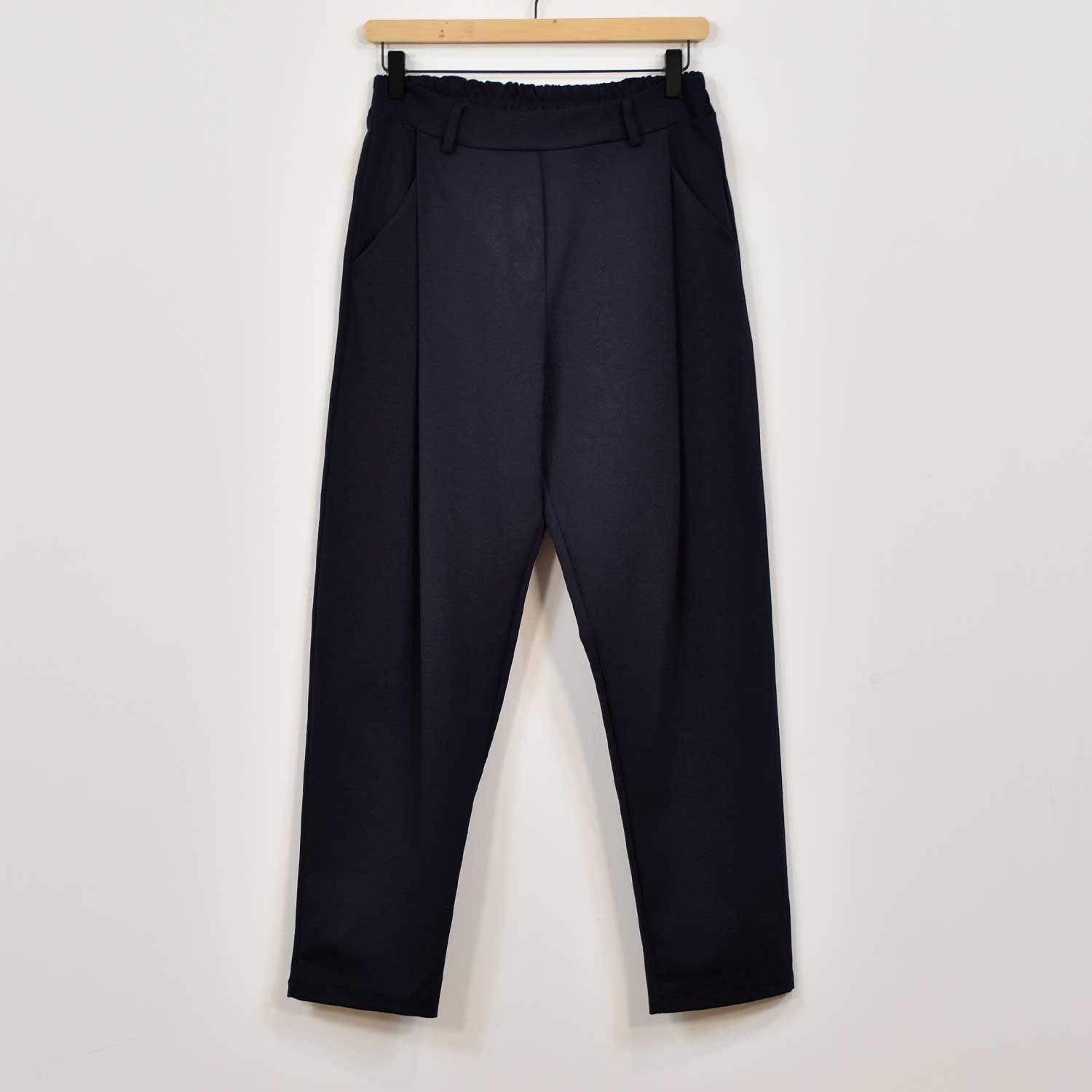 Pantalón baggy elástico marino