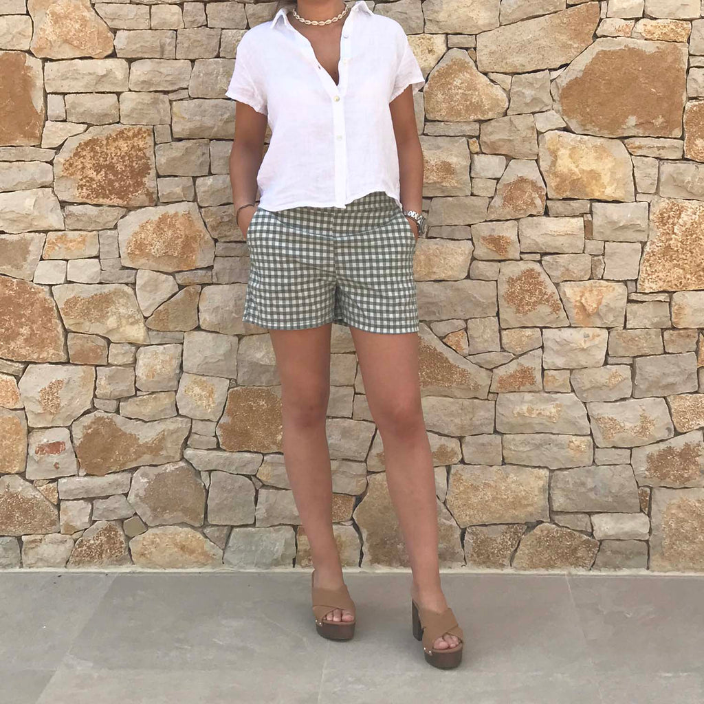 Camisa lino blanca