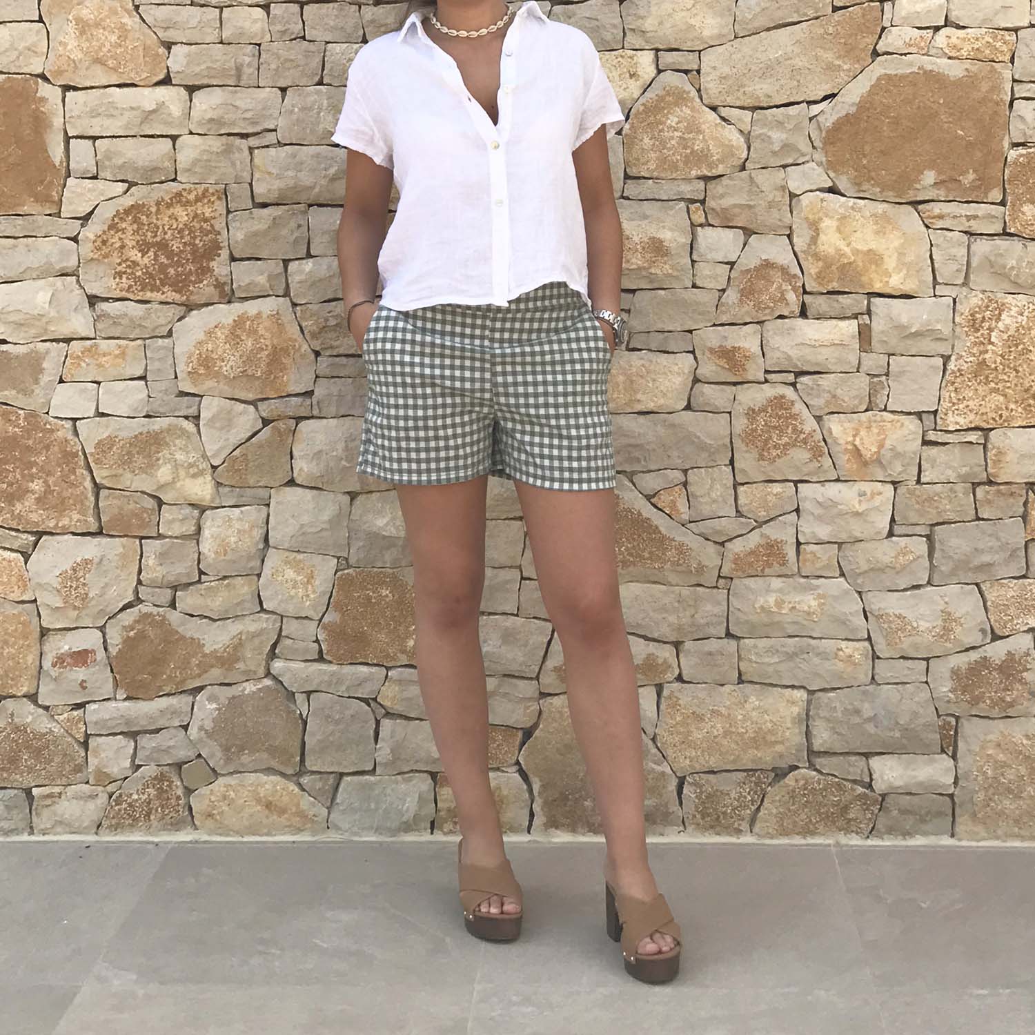 Camisa lino blanca