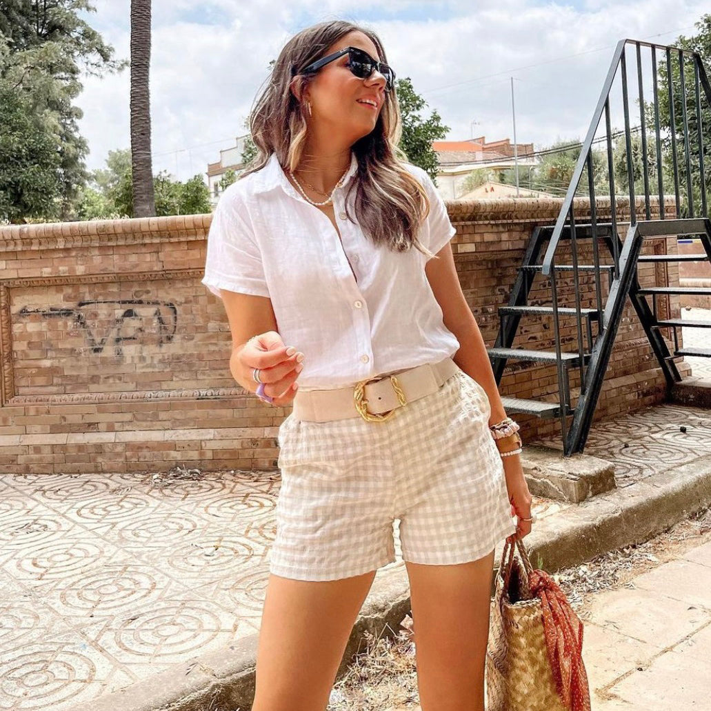 Camisa lino blanca