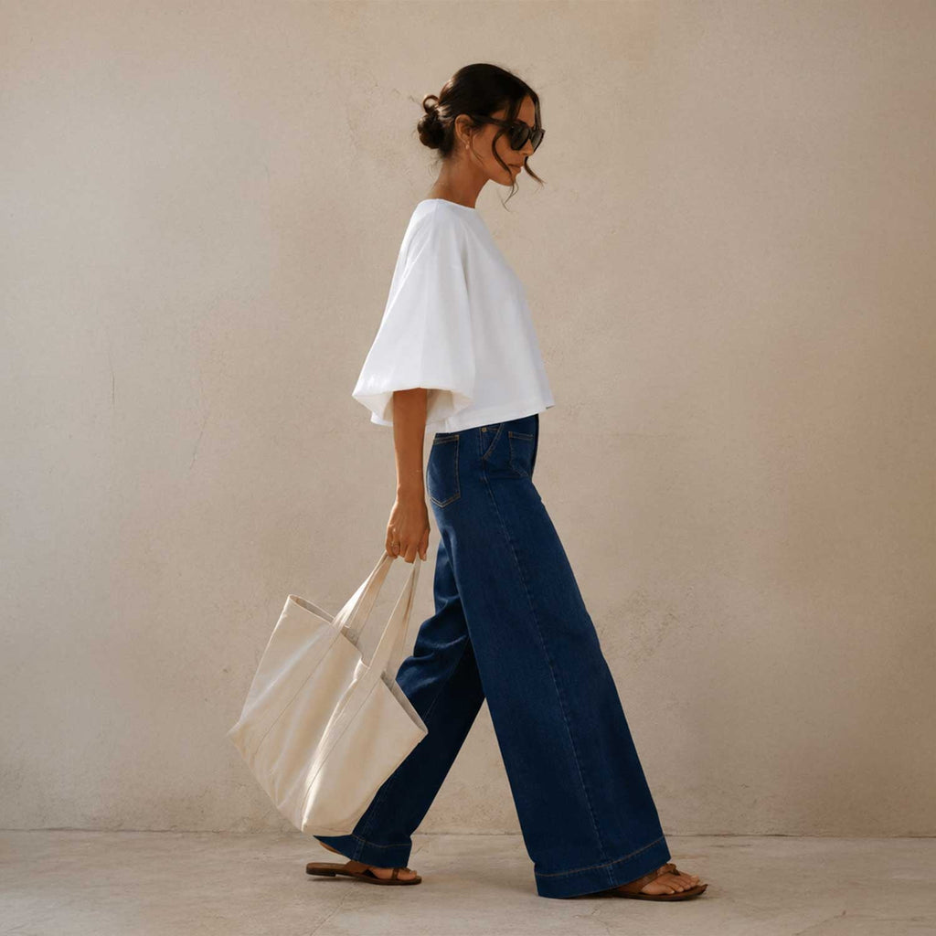 Blusa abullonada blanca