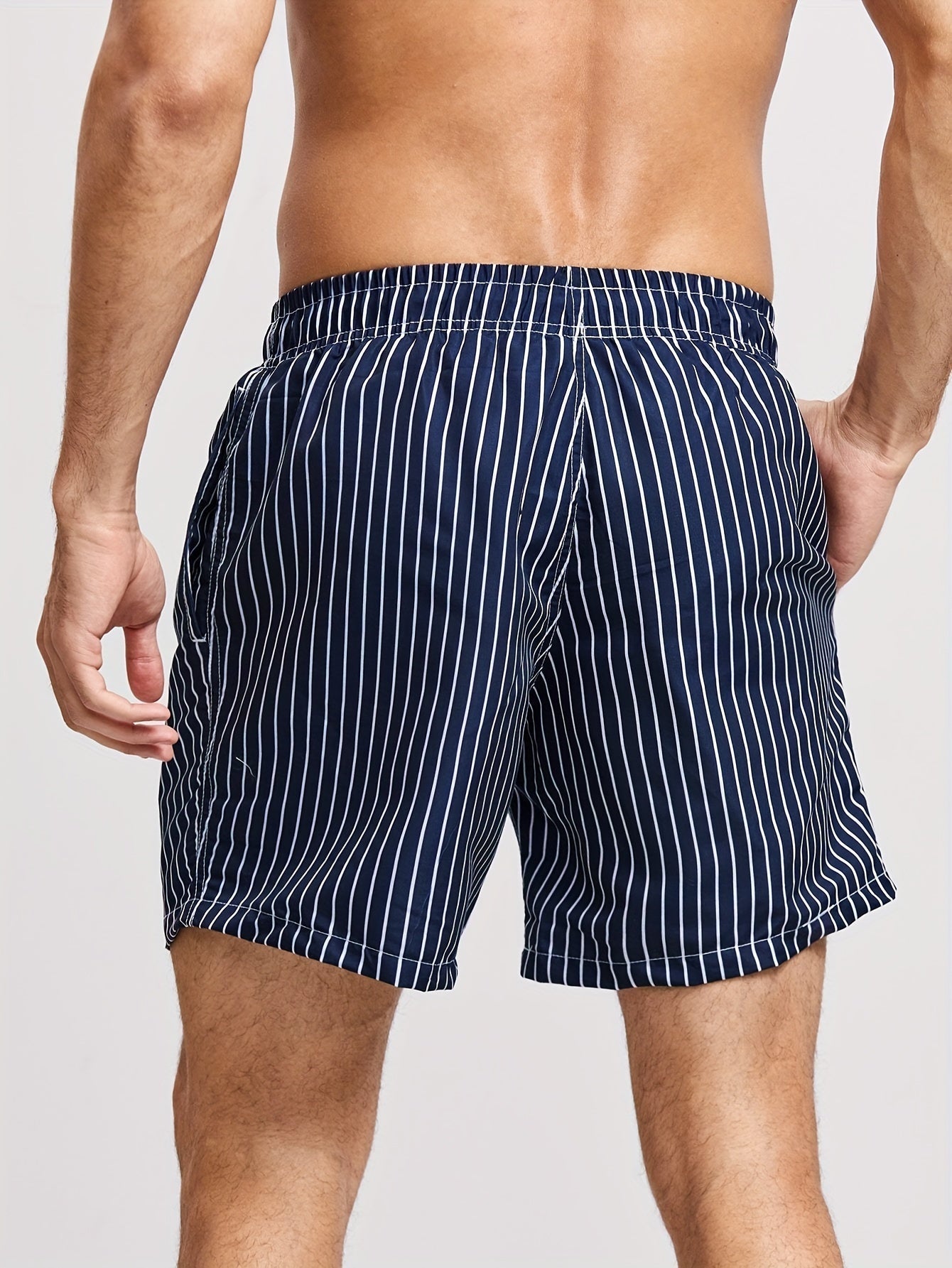 Tomás | Bañador Corto a Rayas Hombre Cordón Ajustable
